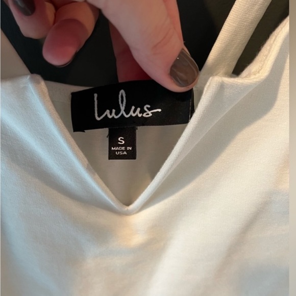 WHITE LULUS BODYSUIT ♥️NWOT - Picture 2 of 2